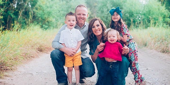 Happy Family that went through the foster care adoption process