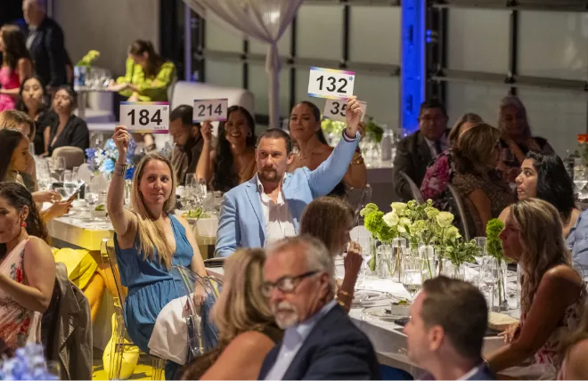 Auction participants at the Foster Love Gala