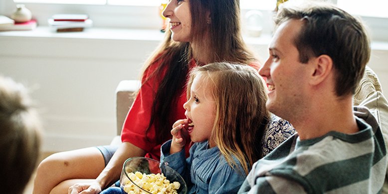 family watching movies with Characters in Popular Culture