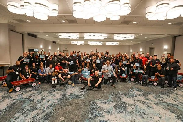 Large group Birthday Box event photo