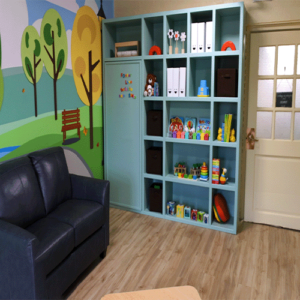 A newly transformed Safe Space thanks to Safelite Foundation