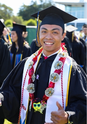 Boy In A Graduation Ceremony