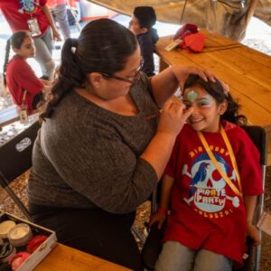 face painters at KidSpace Children's Museum for Birthday Palooza