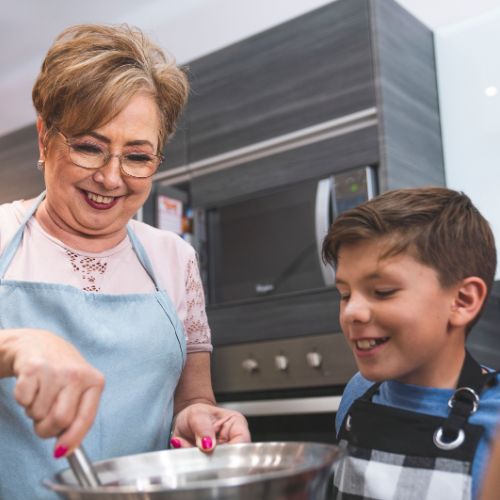 grandma and grandson kinship care