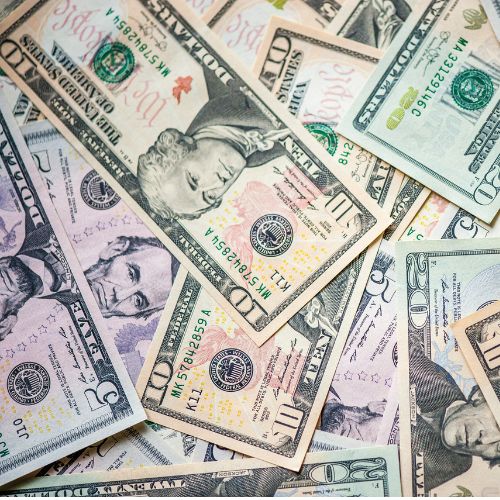 pile of money